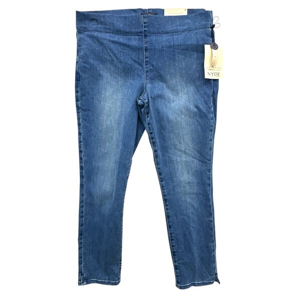 NYDJ Denim - NYDJ Pull On Skinny Ankle Jeans Women 8 Aquino Medium Wash Lift Tuck NWT